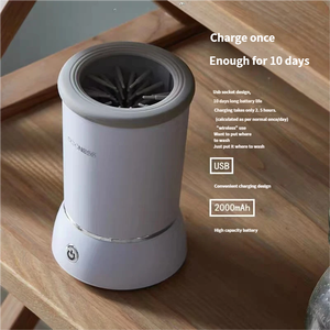 Fábrica al por mayor Venta caliente portátil automático perro pata limpiador cepillos <span class=keywords><strong>de</strong></span> silicona taza <span class=keywords><strong>de</strong></span> lavado para gatos <span class=keywords><strong>pie</strong></span> caliente máquina <span class=keywords><strong>de</strong></span> carga - Product Image 1