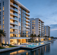 Comunidad de Apartamentos con Estructura de Acero 4F-15F, Viviendas Prefabricadas Equipadas con Jardín Público, Estacionamiento y Servicios Auxiliares