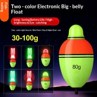 Flotteur électronique lumineux à grande cloche, à longue portée, vertical, activé par la morsure, pour la pêche en bateau, en mer, sur les rochers et la pêche de nuit