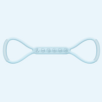 Bande de résistance en silicone personnalisée en forme de 8 avec logo, bande de yoga portable, équipement d'entraînement de fitness et de Pilates