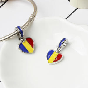 Kleurrijke Legering Vlag Hangers Charmes Van Over De Hele Wereld Voor Diy Sieraden Maken Armband Accessoires - Product Image 5
