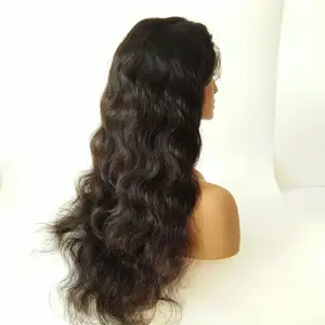 100%hd human hair full lace wig,cuticle aligned raw burmese body wavy hair preplcuked hd full lace wig