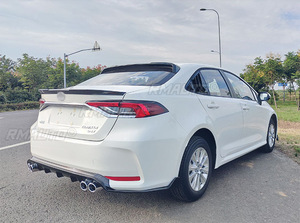 Corolla Rear Bumper Splitter Glossy Black Sport Style Rear Bumper <b>Diffuser</b> Guard <b>for</b> Toyota Corolla 2019-2022 <b>Car</b> Accessories - Product Image 3
