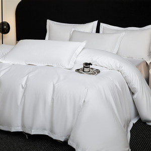 Luxury 5 Star Hotel <strong>Bedding</strong> Set 100% Cotton <strong>400</strong> <strong>Thread</strong> <strong>Count</strong> Solid Color Sale <strong>Bedding</strong> Sets 4 Pieces <strong>Bedding</strong> Set - Product Image 5