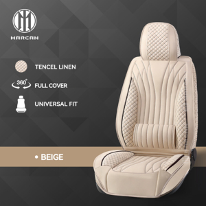 Marcan Breathable Tencel Seat <b>Protectors</b> by Marcan Four Seasons <b>Quilted</b> Linen Cushion for Mercedes-Benz - Product Image 2