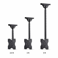 Soporte de Techo Comercial para TV, para Restaurante, Bar, Gimnasio, Clínica, de 17 a 42 Pulgadas, Acero Resistente, Carga de 75 Libras, VESA 200x200