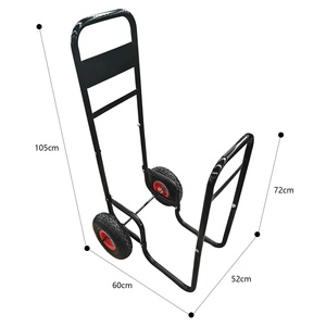 Accessoires pour cheminée : Chariot à <span class=keywords><strong>bois</strong></span> moderne en métal <span class=keywords><strong>de</strong></span> qualité supérieure pour la décoration intérieure et les accessoires <span class=keywords><strong>de</strong></span> cheminée - Product Image 5