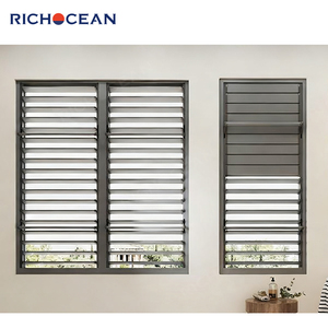 RICHOCEAN di alta qualità residenziale in lega di alluminio persiane fisse finestre regolabile feritoia di sicurezza finestra - Product Image 2