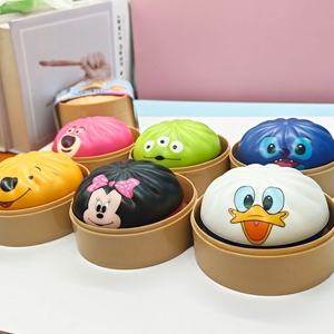 ของเล่นสควิชชีรูปซาลาเปาการ์ตูนหลากสีจาก QQ ชุดลูกบอลนวดเนื้อนุ่มเพื่อคลายความเครียดและสนุกสนานในการเล่น - Product Image 3