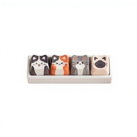 Cute Tiger-Style Cat Adorable Puppy Sublimation Keycaps-Stress-Relieving Compatible Small Mechanical Keyboards; Keycap