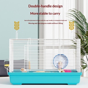 Jaula Grande Básica de Plástico Reforzado de 60 cm para Hámsteres y Codornices, Fácil de Limpiar, Diseño Moderno de Lujo, Uso en Interiores - Product Image 4