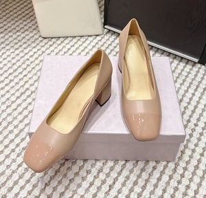 Jim classic lightweight luxury leather upper <b>block</b> heel high heels, luxurious red party and wedding high heels - Product Image 6