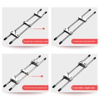 Outil de positionnement pour l'installation de cadres de porte, mortaiseuse pour loquets de porte, machine à rainurer pour plaques de porte en bois