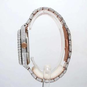 Best Quality Automatic Diamond <b>Watch</b> for Men with Transparent Case Back <b>Mechanical</b> Timepiece for Collectors and Gifts for Sale - Product Image 2