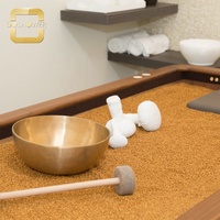 Table de massage chauffante électrique à télécommande, design simple et élégant, en bois, pour spa, salon et thérapie par le sable