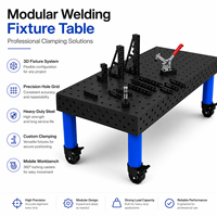 Table de soudage 3D avec cadre en acier nervuré et capacité de charge de 5 tonnes pour les travaux de fabrication de structures en acier lourds