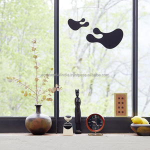 Reloj de mesa con diseño de Media bola en metal Premium con base chapada en oro y agujas negras perfecto para relojes de decoración del hogar - Product Image 4