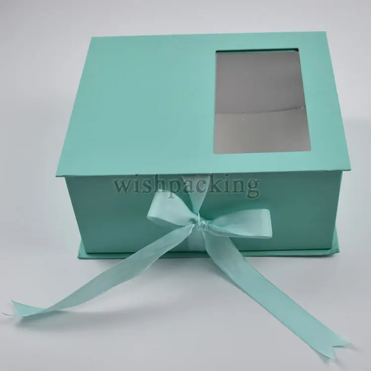 Open Window Water Cube Pvc Square-Shaped Transparent Flower Gift Box