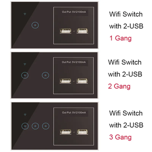 DUOMEI Prise murale intelligente Zigbee/Wifi pour la maison, prise et interrupteur Tuya, normes US, UK, EU avec 2 prises AC et 2 ports USB A - Product Image 3