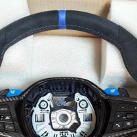 Volant en cuir et fibre de carbone personnalisé CS adapté aux BMW G29 G20 G87 M2 G22 G26 G30 G80 G82 F90 F30 F10 F02 F20 F80 M5 M3