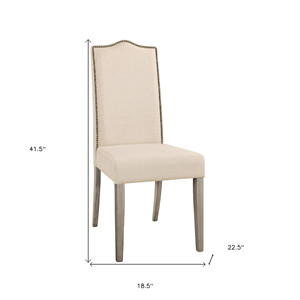 HMS grigio crema di lino imbottito Parsons sedia solida casa Design sedia da pranzo per salotti ristoranti materiale PC - Product Image 5