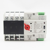Commutateur de transfert automatique 110V 4P, transfert de puissance en millisecondes, ATS monté sur rail, 100A 63A pour double alimentation de secours