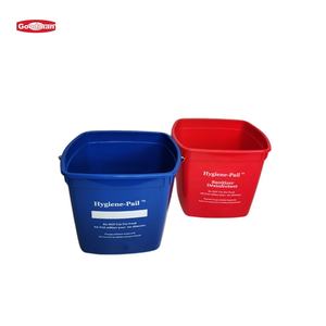 ถังพลาสติกอนามัยพลาสติกขนาดเล็กหลายสี6QT 3QT ถังซักทรงสี่เหลี่ยมเล็กสำหรับทำความสะอาดถังกลองและถังอนามัย - Product Image 5