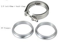 V-Band Clamp Exhaust Clamp 2.0"2.25"2.5"2.75"3.0"3.25" 304 Stainless Steel Exhaust V Band Clamp Male Female Flange Kit