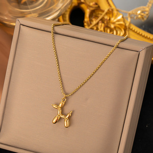 Femmes tanish gratuit étanche plaqué or bijoux accessoires bijoux acier inoxydable acier inoxydable papillon coeur collier - Product Image 5