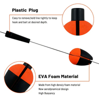 Flotteur de positionnement elliptique à longue portée EVA haute sensibilité pour flotteur de moulinet de pêche de style européen avec lanterne à tube en gros