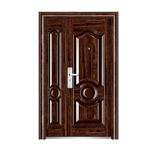 Puerta de Seguridad de Acero para Entrada Principal de Casa, Diseño de Puerta Exterior de Acero + Puerta Antirrobo, Fabricante Chino - Product Image 3