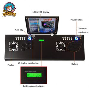 เครื่องเล่นเกมอาร์เคดแบบคอนโซล 2 ผู้เล่น จอ 10 นิ้ว พร้อมจอยสติ๊ก  ตัวเครื่องโลหะบางเฉียบ รับประกัน 1 ปี รองรับหลายภาษา - Product Image 4