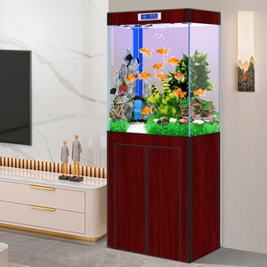 Pecera Rectangular Inteligente de Vidrio Ultra Transparente Jinjing, 600L, para Sala de Estar, Tamaño Mediano-Grande, Uso Doméstico, Directo de Fábrica - Product Image 1