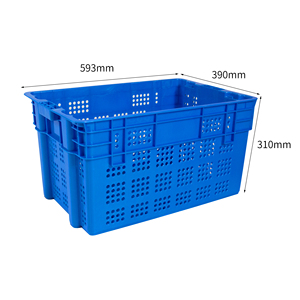 600 Rổ Nhựa Xanh Dày Dặn, Dung Tích Lớn, Dùng Để Vận Chuyển Rau Củ Quả Cho Siêu Thị, Trang Trại, Cửa Hàng - Product Image 2