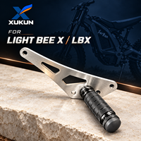 Repose-pieds avant universels gauche et droit pour Sur Ron Light Bee X, en acier inoxydable 304, avec verrouillage de pied, pièces de mise à niveau pour wheelie