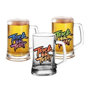 Taza de cristal de cerveza de gran oferta <span class=keywords><strong>sudamericana</strong></span> de fábrica, 13oz, 15oz, tazas de cristal de Base pesada con asa para <span class=keywords><strong>el</strong></span> hogar, Bar, fiesta, boda - Product Image 3