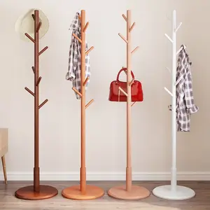 Wooden Clothes Hanger Stand Wholesale Modern Beech Wood Clothes Hanger Wooden Coat Stand