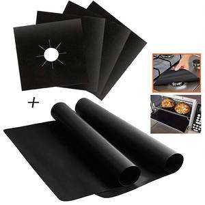 Estufa Protector Cubierta Liner Negro Venta caliente Chuanda <span class=keywords><strong>Oferta</strong></span> <span class=keywords><strong>Gas</strong></span> Estufa Protector - Product Image 1