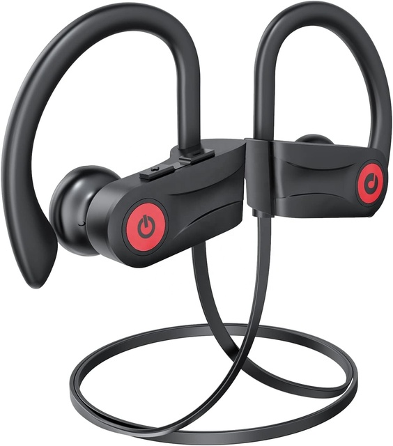 U18 Bass Stereo Bluetooth Wireless Headphones Earbuds 15 Hours Playtime  IPX7 Waterproof Earphones for Workout Running Sports