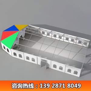 Carpa Poligonal Extensible con Estructura de Aleación de Aluminio, Tela de Poliéster Impermeable, Apertura Rápida, para Bodas y Fiestas en las Cuatro Estaciones - Product Image 5