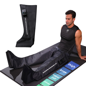 OEM/ODM 5 Chambers Air Compression <span class=keywords><strong>Therapy</strong></span> Leg Sleeves Pump Boots dengan Layar Sentuh LCD Presoterapia Pijat untuk Pemulihan Kaki. - Product Image 1