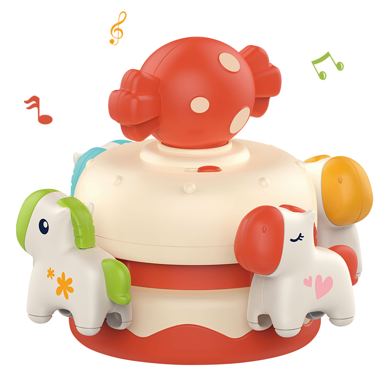КПК изготовленный на заказ 1 Year Old Baby игрушки музыкальные ветровые мини-карусель лошадь музыкальная шкатулка для ребенка