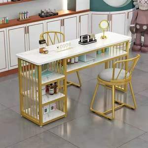 Nueva Estación de Trabajo de Lujo para Arte de Uñas, Muebles de Acero Inoxidable para Manicura, Mesa para Uñas - Product Image 6