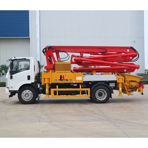 משאבת בטון JIUHE 17 מטר 20 מטר 25 מטר 30 מטר 38 מטר 52 מטר 58 מטר 62 מטר 70 מטר משאבת בטון רכובה על משאית למכירה - Product Image 1