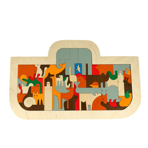 Puzzle éducatif multi-couches exquis Uncle Wood suédois, thème animaux et nature, éco-responsable, difficulté moyenne, importé, inodore - Product Image 5