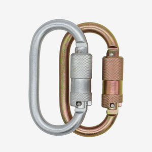 Mousquetons en acier allié 25 kN très demandés pour l'escalade, l'arrestation de chute, le travail en hauteur et le sauvetage, avec bâton de sauvetage à mousqueton - Product Image 1