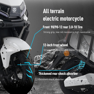 Motocicleta Eléctrica ZUBOO Todoterreno de Alta Velocidad, 80 km/h, 72v 35ah, para Adultos, con <span class=keywords><strong>Motor</strong></span> de 1800w - Product Image 5