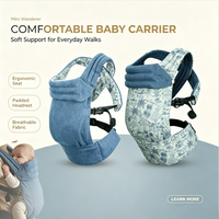Canguru Ergonômico Dobrável de Luxo PABELY para Bebês de 0 a 3 Anos, Certificado CE, Linho Premium CPC, Alta Capacidade de Carga
