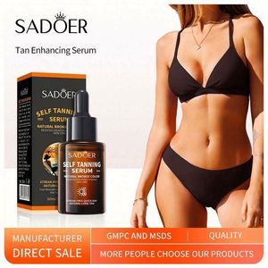 Huile scintillante pour le corps Sadoer, hydratant personnalisé, marque privée, huile d'essence bronzante naturelle pour le visage et le corps entier, ingrédients véganes - Product Image 2