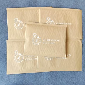 Wholesale Recyclable Protective Brown Kraft Bubble Mailer Cosmetics Jewelry Packaging Shipping Bag <b>Paper</b> Padded Mailing Bag - Product Image 5